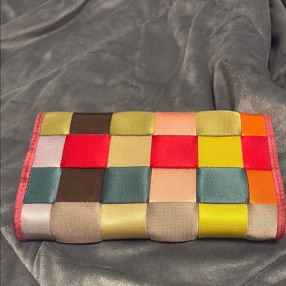 Multicolor Patchwork Women's Clutch - Picture 3 of 4